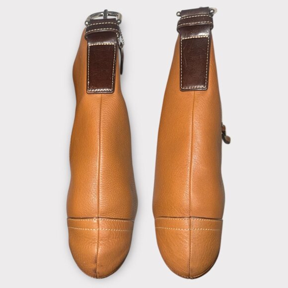 Coach Legacy Convertible Purse F10940 Camel Pebbled Leather Nickel Shoulder Bag - Picture 7 of 9